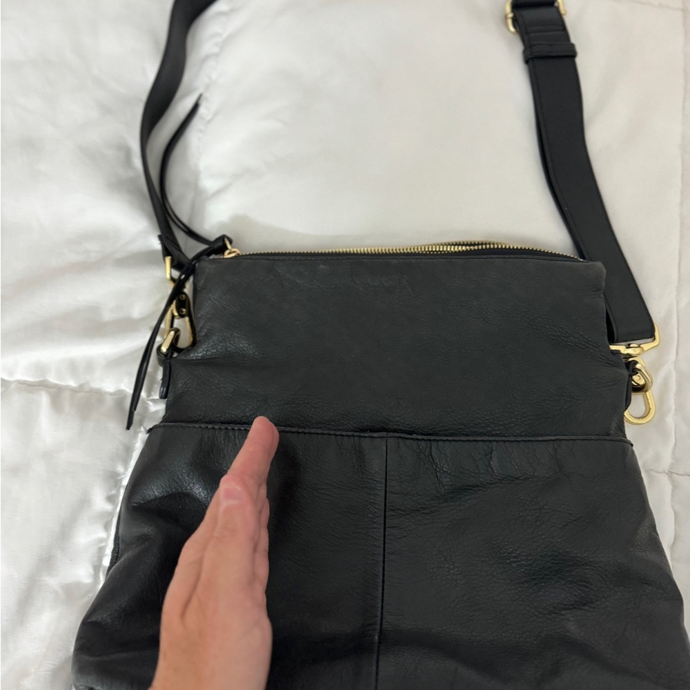 Margot rich buttery leather shoulder purse multiple compartments and pockets